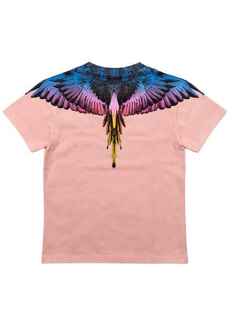 T-shirt bambina rosa in cotone MARCELO BURLON | S6CMJGTH071ROSA